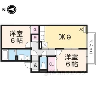 クローバー2【2階】の間取り