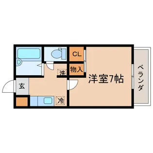 カメリアハイツ【1階】の間取り