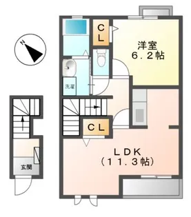 パサージュ【2階】の間取り