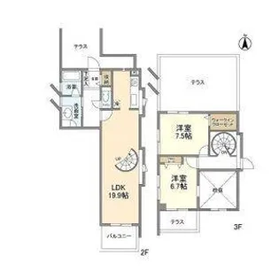 メゾネットミユキ【2階】の間取り