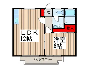 サンシティ-B【2階】の間取り