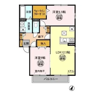 サイプレス ABC【1階】の間取り