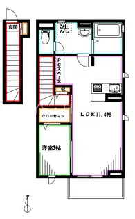 サン・ルミエールA【2階】の間取り