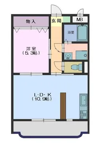 イーストヒルズ C【1階】の間取り