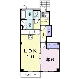 グランデ ムツミ・K【1階】の間取り