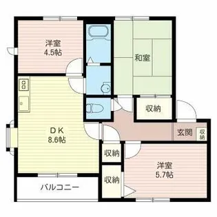 アーバンライフA【1階】の間取り