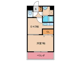 ARTHU-WIN.D赤間【2階】の間取り