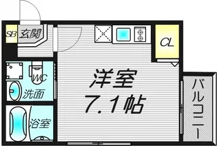 Le・Ciel 野里【1階】の間取り