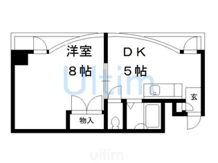 グランドール梅津【4階】の間取り