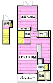 グラシオッソーレV【2階】の間取り