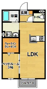エスポワール二の宮【2階】の間取り