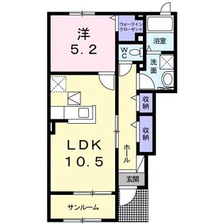 アンジェリークII【1階】の間取り
