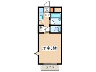フラワ-ガ-デン【1階】の間取り
