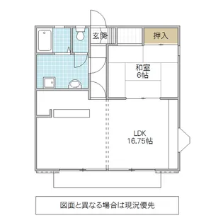 ファイブウッド B棟【1階】の間取り