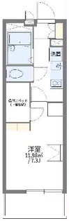 レオパレス五井南【2階】の間取り