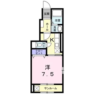 メゾン.K I【1階】の間取り