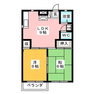 プラムハイツ【2階】の間取り