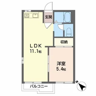 ゆうハウス A【2階】の間取り