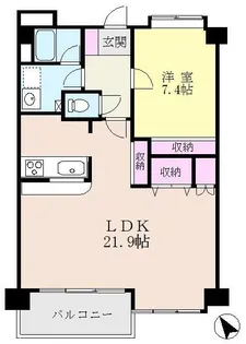 ユートビル【7階】の間取り