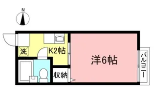 シティハイムつつみ【1階】の間取り