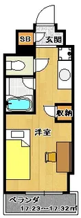 キャンパスヴィレッジ京都西京極【5階】の間取り