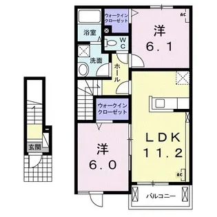 マーシュ ディアコート【2階】の間取り