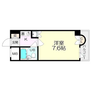 アミティ塚口【6階】の間取り