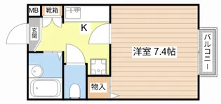 カーサ・ソネスタ【1階】の間取り