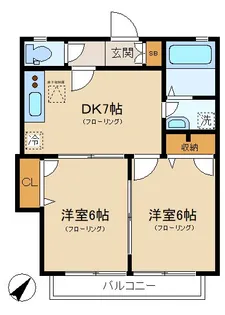 ヴェルドミール【1階】の間取り