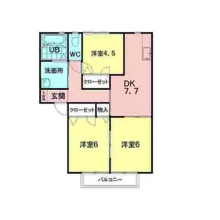ベルテパーク【1階】の間取り