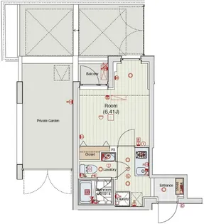 セリュークス品川東大井II【1階】の間取り