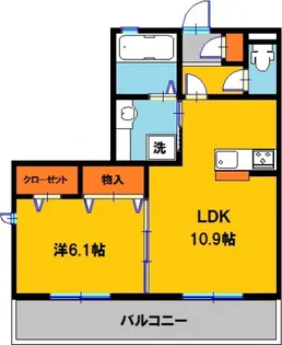 LA PORTE 12Q4【1階】の間取り