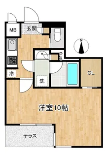 Oceano Azul【1階】の間取り