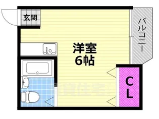 プレアール鴻池【3階】の間取り