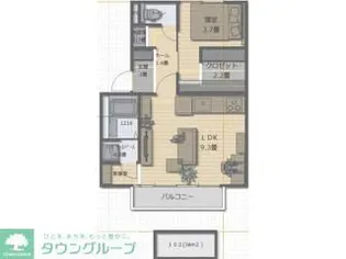 Serenity Fort【1階】の間取り