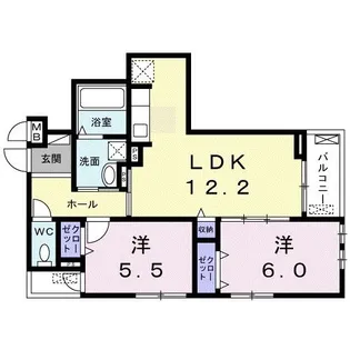 ソレイユ・ロンド【2階】の間取り