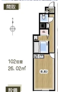 Olive Terrace西亀有【1階】の間取り
