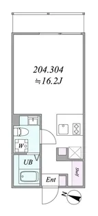 the trias magome【3階】の間取り