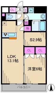 GOTEN武蔵小杉【4階】の間取り