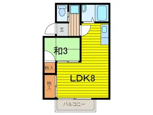ひまわり荘【1階】の間取り