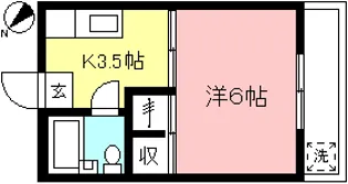 コンフレール和泉【2階】の間取り