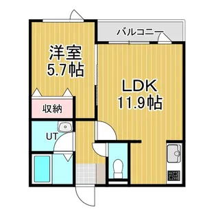 Blue Dot【3階】の間取り
