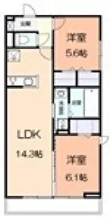 オルテンシア【1階】の間取り