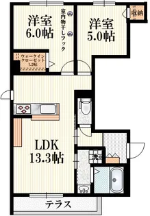 (仮称)万願寺6丁目へーベルメゾン【1階】の間取り