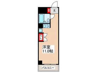 ジュネス絹田【5階】の間取り