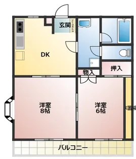 リバーサイド神山【1階】の間取り