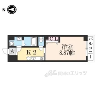 朱雀館【5階】の間取り
