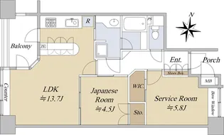 パークスクエア小石川【3階】の間取り