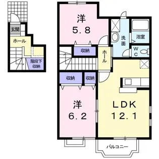サザンヒルズ波木【2階】の間取り