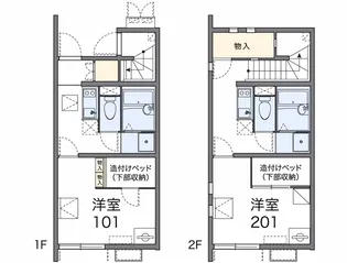 レオネクストKURICO【2階】の間取り